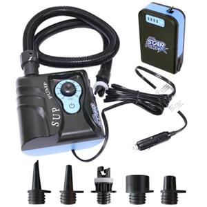 STAR PUMP 6 SUP Pump 12V Super Electric Pump E-Pumpe mit Akku Powerbank