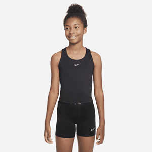 Nike Dri-FIT Swoosh Tanktop-sport-bh voor meisjes - Zwart