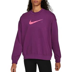 NIKE Dri-FIT Get Fit Graphic Training Crew-Neck Sweatshirt Damen 503 - viotech/hyper pink
