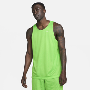 Nike Dri-FIT Standard Issue Omkeerbare basketbaljersey voor heren - Groen