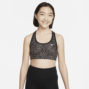 Nike Dri-FIT Swoosh Omkeerbare sport-bh voor meisjes - Zwart