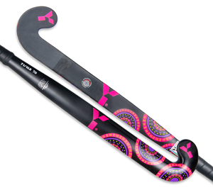 Y1 Hockey Hockeystick GLB 70 Lowbow Zwart Roze