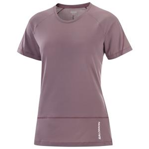 Salomon  Women's Cross Run S/S Tee - Hardloopshirt, bruin