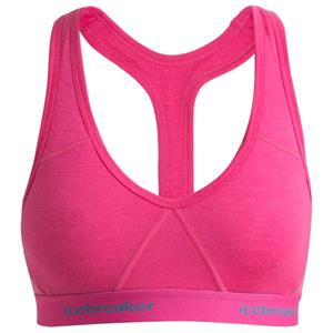 Icebreaker  Women's Sprite Racerback Bra - Merino-ondergoed, roze