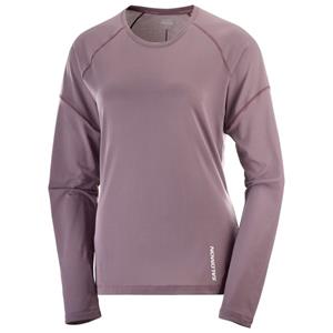 Salomon  Women's Cross Run L/S Tee - Hardloopshirt, roze
