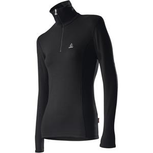 Löffler - Women's Midlayer Evo Turtle Transtex - Fleecetrui, zwart