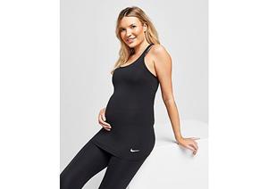 Nike Dri-FIT (M) Tanktop voor dames (zwangerschapskleding) - Black/Black/White- Dames
