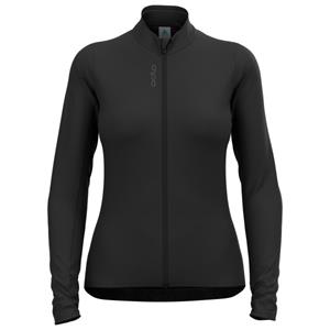 Odlo  Women's Mid Layer Full Zip Zeroweight Ceramiwarm - Fietsshirt, zwart