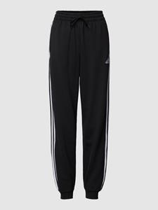 Adidas Sportswear adidas Essentials 3-Streifen French Terry Loose-Fit Jogginghose Damen 095A - black/white