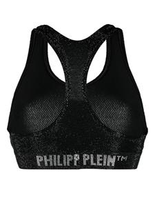 Philipp Plein Sport-bh verfraaid met kristallen - Zwart