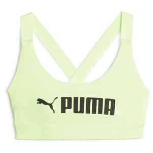 PUMA Mid Impact FIT Sport-BH Damen 33 - speed green/puma black
