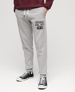 Superdry Mannen Athletic College Logo Joggingbroek Grijs Grootte: S