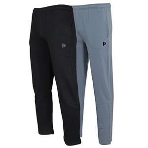 Donnay Donnay Heren - 2-Pack - Joggingbroek Wess - Zwart & Blauwgrijs