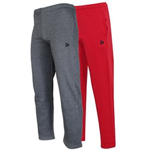 Donnay Donnay Heren - 2-Pack - Joggingbroek Wess - Donkergrijs & Donkerrood