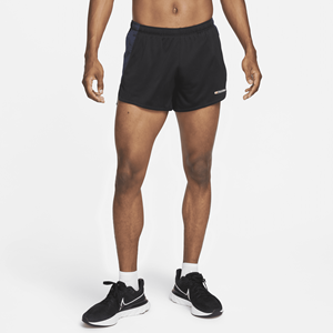 Nike Track Club Dri-FIT hardloopshorts met binnenbroek voor heren (8 cm) - Zwart