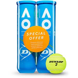 Dunlop Australian Open 2x4 st. Bi-Pack