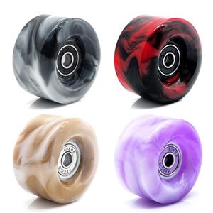 Quanwujin Accessories Roller Skate Wheels.Indoor rolschaatswiel met lager |Gemengde kleurenwielen voor dubbele rij Skatin