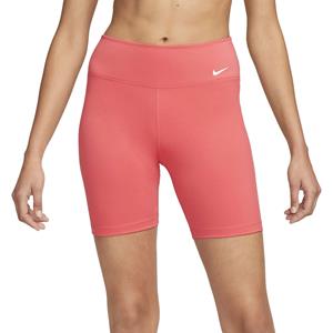 NIKE One Mid-Rise Tights Damen 648 - lt fusion red/white
