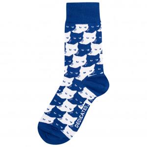 Dedicated  Socks Sigtuna Pepita Cats - Multifunctionele sokken, blauw