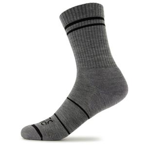 Stoic  Merino Crew Tech Rib Stripes Socks - Multifunctionele sokken, grijs