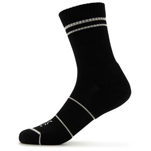 Stoic  Merino Crew Tech Rib Stripes Socks - Multifunctionele sokken, zwart