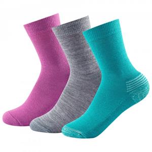 Devold  Daily Medium Kid Sock 3-Pack - Merinosokken, meerkleurig