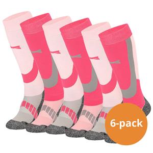 Xtreme Sockswear Xtreme Skisokken Unisex 6-pack Multi Pink