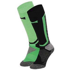 Xtreme Sockswear Xtreme Snowboard Sokken 2-pack Multi Green