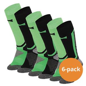 Xtreme Sockswear Xtreme Snowboard Sokken 6-pack Multi Green