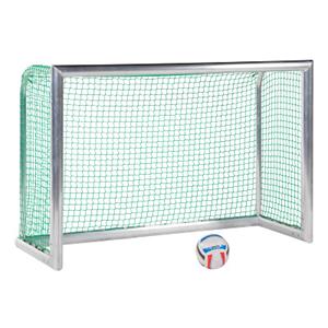 Sport-Thieme Mini-Trainingsdoel Professional Kompakt, Alu-naturel, Incl. net groen (mw 4,5 cm), 1,80x1,20 m