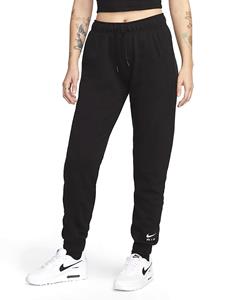 Nike Air Fleece joggingbroek met halfhoge taille voor dames - Zwart