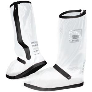 overschoenen reflecterend PVC transparant/zwart