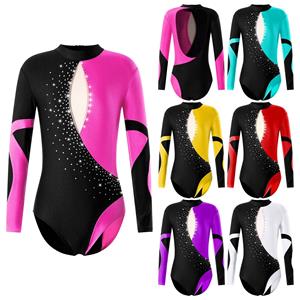 Aislor Kids Girls Stylish Clothing for Skating Training Wear Outfits Long Sleeve Leotards