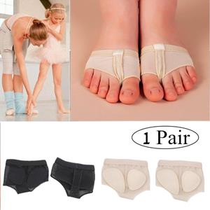 Woxuan Beauty Ademend XS-XL 1 paar balletbuikdans elastische halve zool teenpad