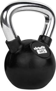 VirtuFit Kettlebell - Rubber/Chroom - 4 kg