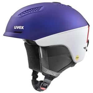 uvex Ultra Mips Skihelm All Mountain 59-61 cm, 90 purple bash/white matt)