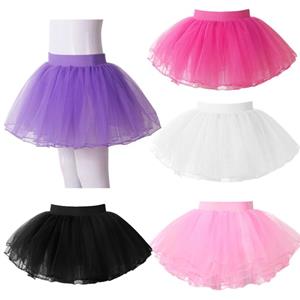 Manyakai Kids Meisjes Tulle Tutu Petticoat Korte Onder Rok Klassieke Vier Lagen Ballet Dans Rok Danskleding Dress Up Kleding