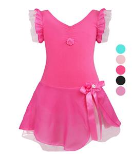 IEFiEL Girls Kids Ballerina Ballet Dress Gymnastics Leotard Ballet Tutu Dress Dancewear Ballet Dance Skirt