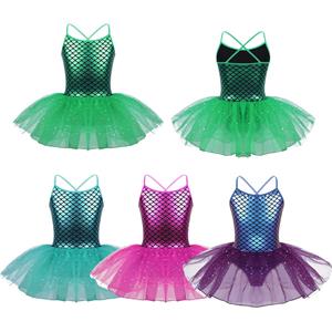 IEFiEL Kids Girls Sequined Tutu Ballet Leotard Dance Dress Ballerina Fancy Fairy Costume
