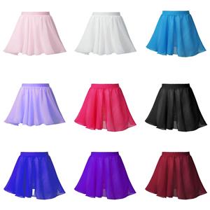 Ranrann Kinderen Meisjes Ballet Wrap Rokken Chiffon Dans Rok Gymnastiek Turnpak Jurk Danskleding