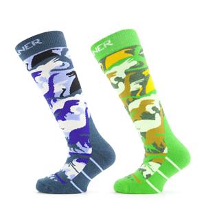 Sinner Ski Socks Dino Double Pack