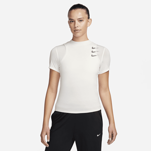 Nike Dri-FIT ADV Running Division hardlooptop met korte mouwen voor dames - Bruin