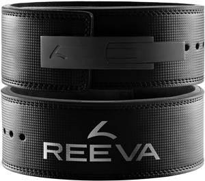 Reeva Lifting Belt van Carbon Leer - RVS Gesp - 13 mm