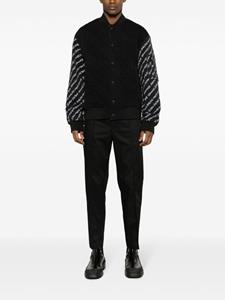 Versace Pantalon met logo tailleband - Zwart