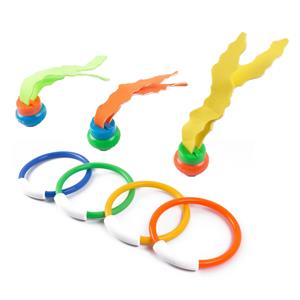 Set van 7x stuks gekleurd zeewier zwembad speelgoed -