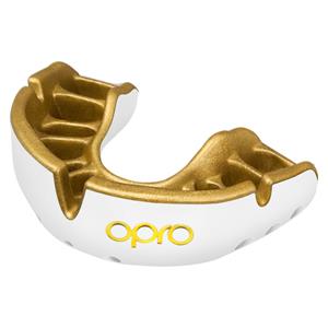 OPRO Bitje Gold Ultra Fit Mouthguard Wit Goud