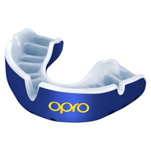 OPRO Bitje Gold Ultra Fit Mouthguard Blauw Wit