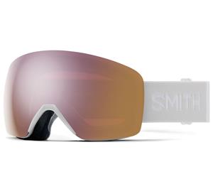 Safilo Smith SKYLINE Unisex-Skibrille Vollrand Monoscheibe Acetat-Gestell, weiß