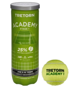 Tretorn Academy Green 3-Pack tennisballen