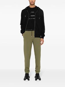 Karl Lagerfeld logo-patch cotton track pants - Groen